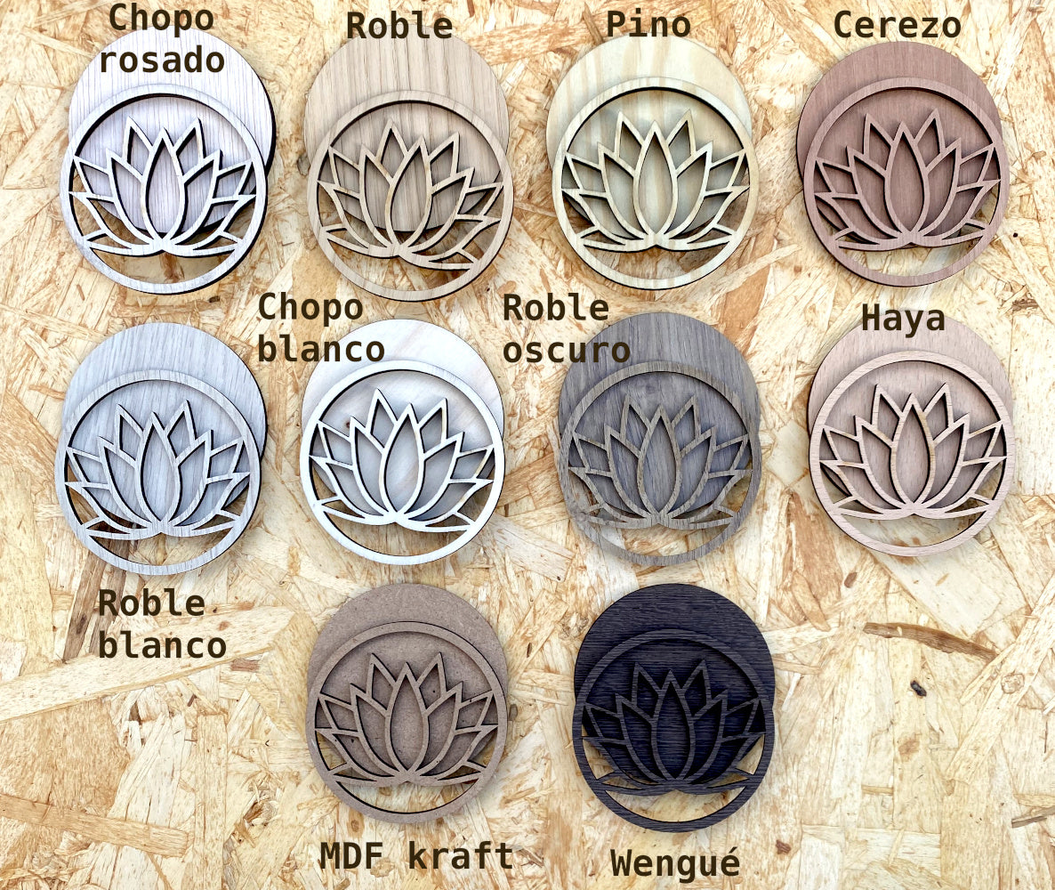 Madera con ánima: Mandalas de pared (Grandes)