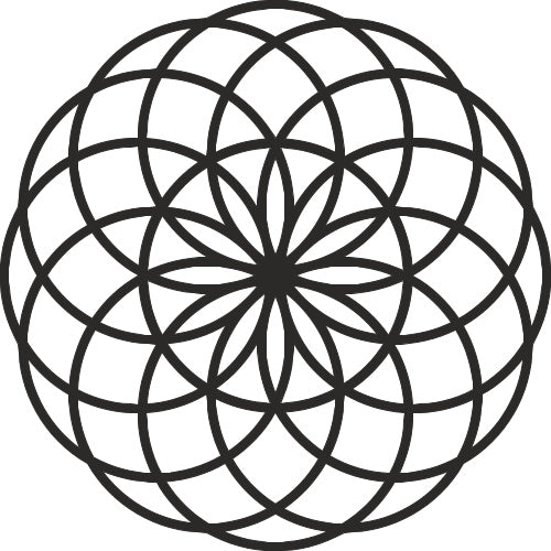 Madera con ánima: Mandalas de pared (Grandes)