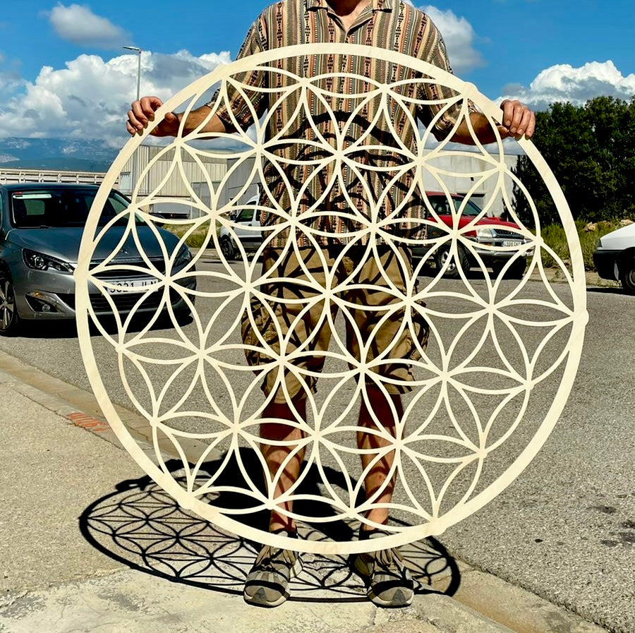 Mandala decorativa de madera para pared